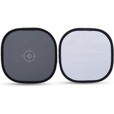 회색 흰색 균형 참조 카드 30x30cm 18 초점 휴대 가방이 포함된 접이식 보드 디지털 사진 촬영용, 회색 흰색 균형 참조 카드 30x30cm 18 초점 휴