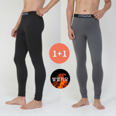 [1+1] 남성 기모 발열타이즈 2매입