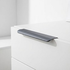 리얼픽 가구 도어 수납장 손잡이, 290mm, 1개, 그레이