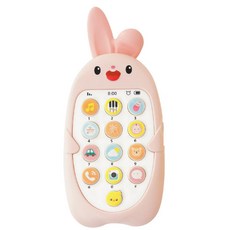 사운드 토끼 핸드폰 다양한음악 유아전화기 유아동전화기 유아교구 터 전화, 1개