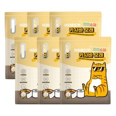 어라운드펫 천연 카사바 고양이모래 더스트프리 2.5kg 6팩, 무향
