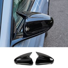 Byd Seal Ev/Dmi 2022-2023 백미러 사이드 커버 윙 캡 외부 도어 후면보기 케이스 트림 탄소 섬유 블랙, Bright black, 1개, 01 Bright black