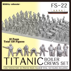 1/200 타이타닉 보일러 인부 세트(TITANIC BOILER CREWS SET)(레진모델) ZPFS22