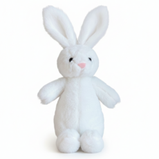 토끼 인형 필통 중학생 초등학생 유치원 선물 봉제 동물 파우치 졸업선물, 1개, 화이트