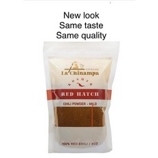 레드 해치 칠리 파우더/칠레 콜로라도 해치 - 8온스 (순한 Red Hatch Chili Powder/Chile Colorado Hatch- 8 ounces (MILD) 100%, 1개