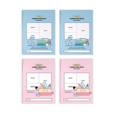 인디고어린이 초등 수학 오답 노트 - 학교생활 (개념정리 스프링), 블루+핑크, 1세트