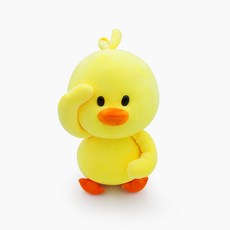 可愛小黃鴨毛絨公仔 抱枕 生日禮物, 跳舞小黃鴨, 1個