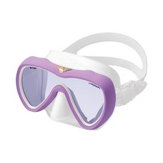 GULL VADER Mask UV420 日製頂級矽膠潛水面鏡 多色可選 潛水面鏡, 紫色 (白色裙邊)
