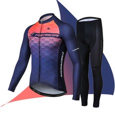 美利達騎行服夏季薄款長袖套裝男女戶外速乾透氣公路車服