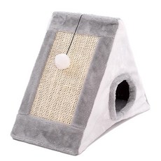 선샤인마이펫 고양이 소형 스크래쳐 하우스, 그레이, 1개