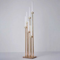 대형 촛대 골드 캔들 홀더 스탠드 장식 초 웨딩 소품 1. 금색 6구 118cm 아크릴