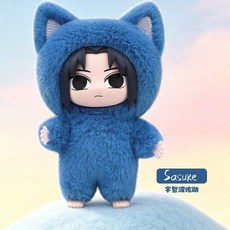 EAKI 나루토질풍전 키링 캣 코스튬 고양이 인형 랜덤박스 선택가능 12종, 1개, 사스케