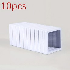 10pcs 투명 디스플레이 상자 플라스틱 필름 보석 포장 목걸이 반지 수집품 보관