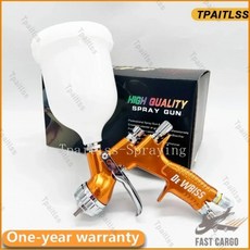 GT 스프레이건 페인팅 믹싱 TE20 에어 T110 에어브러시용 수성 600ML 8MM 깍지 골드, 4) 1.8mm T110