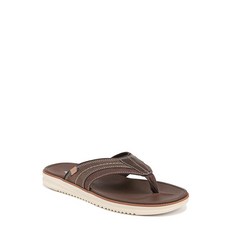 [미국수입정품] 닥터숄 Dr. Scholl's Shoes Men's Sync in Thong Sandal Slide Dark Brown 12 251416