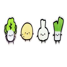 연아디자인 식재료 캐릭터 집게 봉지집게, 마늘