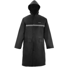 VUVEA 남성용 레인 재킷 및 판초 남성용 및 여성용 긴 우비 방수 후