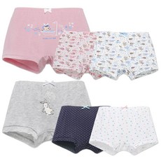 MRKIDS 女童印花四角內褲6入組