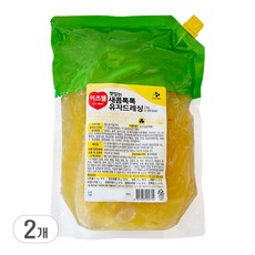 CJ 이츠웰 새콤톡톡 유자드레싱 2kg [냉장포장]무료배송, 2개