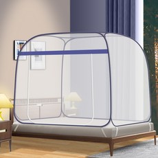 OMT 바닥있는 침대 사각 원터치 모기장 텐트 4size, 싱글/슈퍼싱글_120
