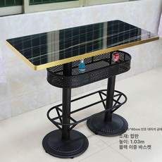 맥주 펍 테이블 홈바 창가 창가술집 술집 칵테일, 그레이 103cm 인조석판