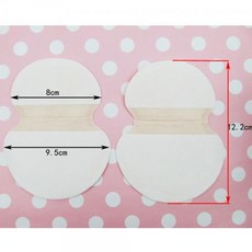 여름 땀 흡수 겨드랑이 순면 패드 겨땀 패치 1쌍 2매, 1개