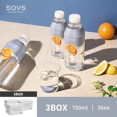 SOVS Essence Water 오렌지엘더플라워 3BOX, 36개, 750ml