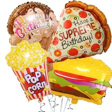 달콤한 도넛 아이스크림 케이크 호일 풍선 사랑 헬륨 베이비 샤워 생일 파티 장식 어린이 장난감 디지털 그림 Globo, 기타, kids favorite