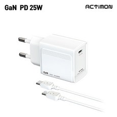 엑티몬 가정용 PD 25W 충전기 C포트 C to C, 1개