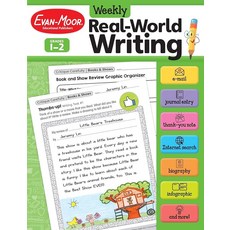 Evan-Moor Weekly Real-World Writing Grades 1-2 Homeschooling & Classroom Resource Reproducible W, Evan-Moor Weekly Real-World Wr