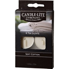 캔들라이트 티라이트 향초, 6개, 68g, 소프트 코튼