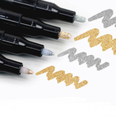 메이크엔 메탈 드로잉펜, 골드 1.0mm, 1개