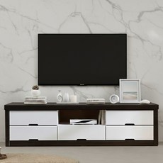 세이 거실장 1500 티비다이 TV선반, 웬지화이트