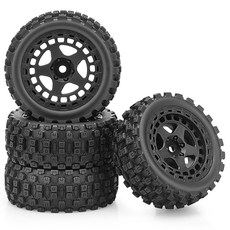 12mm 육각 RC 휠 및 타이어 Arrma 2S 타이폰 그롬 1/14 버기 카(4PCS)용 다이토쿠 카 타이어