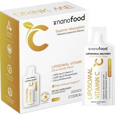 Codeage 奈米食品脂質體維他命C 1000mg 柑橘香草口味 32入, 單品, 1個, 480ml