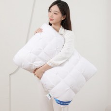 SEVOREN 프리미엄 경추베개 5성급 호텔용 사계절 수면베개 목편한 지퍼형 배게+커버 포함, 1개, 화이트