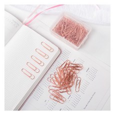 키밍 28mm 로즈골드 클립 서류클립 종이클립 사무용품art77MQb