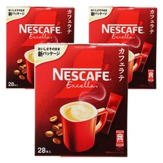 NESCAFE 雀巢咖啡 Excella 咖啡拿鐵棒 28P x 3 盒, 3個, 28件, 7g