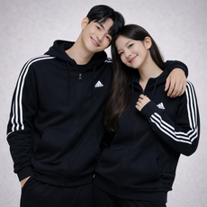 아디다스 퓨처 아이콘 3S 풀집업 후드 사계절 남성 여성 공용 바람막이 져지