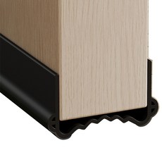 門縫隔音條 靜音門貼 大門隔音條 門框密封條 門底密封條 門縫擋 門縫 隔音條 門縫密封條, 黑, 1個