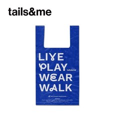 tails&me 環保撿便袋 標準無香 4捲/組, 1個, 有提把 / 8入組