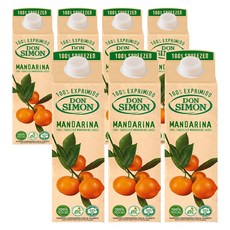 돈시몬 100%착즙 만다린 감귤 주스 7개(1000mlx7개) 음료수생과일어린이, 1L, 7개