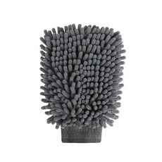 방수 자동차 세차용 셔닐 장갑 세척 미트 왁스 디테일링 브 관리 먼지 제거, 6. 1Pcs Grey, 1개