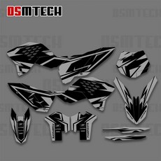 그래픽 데칼 스티커 오토바이, 1. 07-10 SXF, B. Custom Graphics