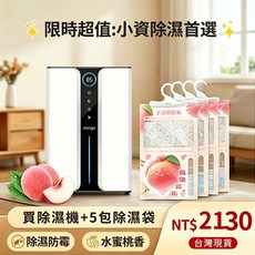 Jessga 雙排水除濕機, H10清淨除濕機+香氛除濕袋5包