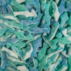 Smarty Stop Sour Blueberry Sharks 젤리 캔디 (1.4kg(3파운드) (1팩), Smarty Stop Sour Blueberry Sha, 1