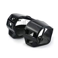 오토바이 ABS 핸들바 스위치 커버 컨트롤 프로텍터 쉘 베스파 스프린트 프리마베라 150 액세서리 홀, 01 Glossy Black