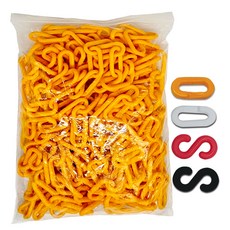 MoKanDo 停車鏈 熒光鏈 塑料鏈環, 黃色