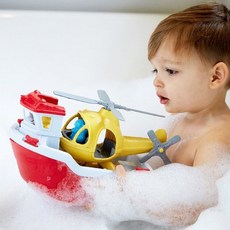 (전교일등 사장님) 크리스마스 선물 산타 그린토이즈 헬리콥터 장난감 헬기 완구 보트 배 어린이 유아 안전 친환경 소재 재생용품, 1개