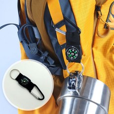 카라비너 백팩킹 배낭연결 나침반 고리비너 비너, 본상품, 1개, 없음